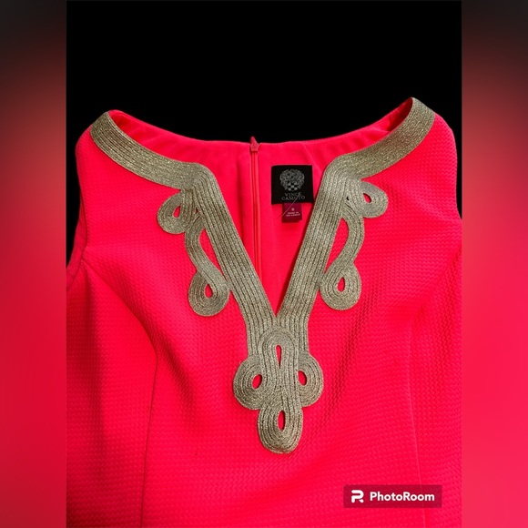 Vince Camuto Hot Pink & Gold Brocade
Sheath Dress - Picture 6 of 7